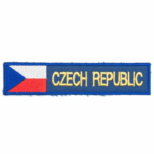 Nášivka plátek Czech Republic modrý