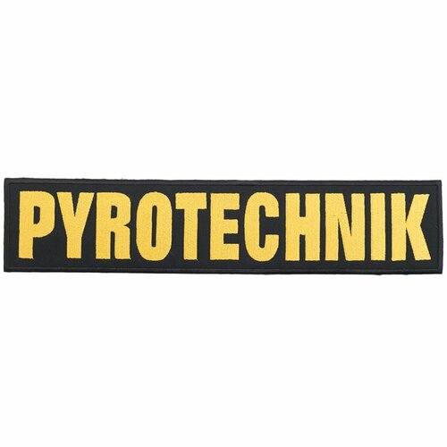 Nášivka PYROTECHNIK barevná zádová velká VELCRO