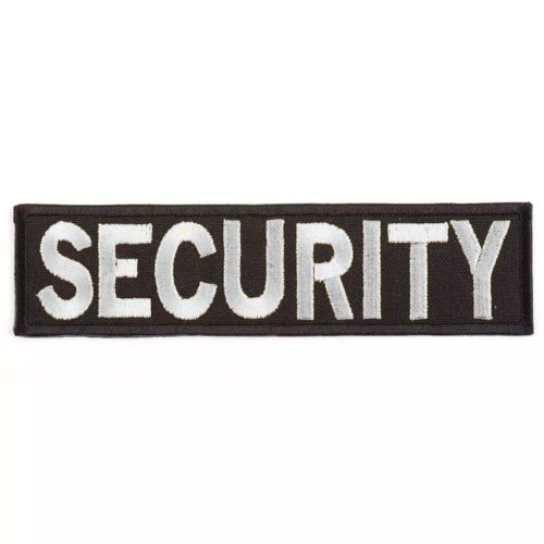 Nášivka Security plátek bílá VELCRO