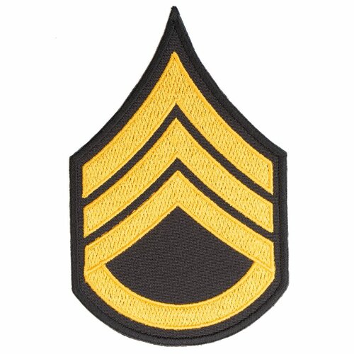 Nášivka hodnost US  štábní seržant barevná