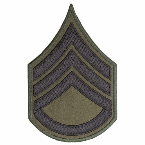 Nášivka hodnost US  štábní seržant bojová VELCRO