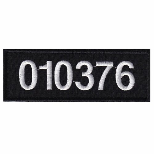 Vyšívané OEČ příslušníka PČR černá / bílá