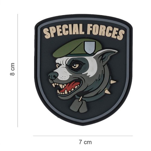 Nášivka SPECIAL FORCES DOG velcro 3D PVC