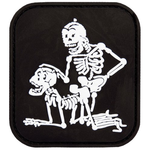 Nášivka TWO SKELETONS SEX velcro 3D PVC
