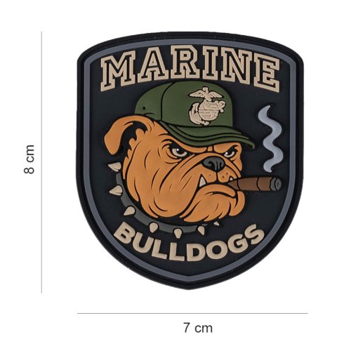 Nášivka USMC MARINE BULLDOGS velcro 3D PVC