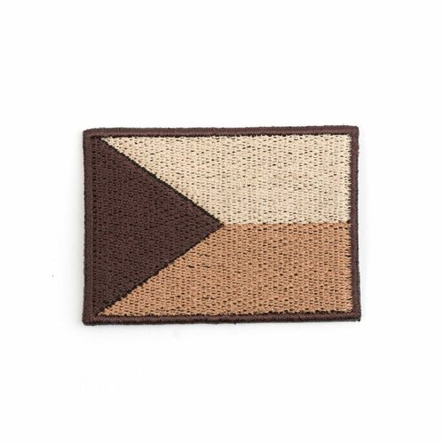 Nášivka  vlajka ČR pouštní  střední VELCRO