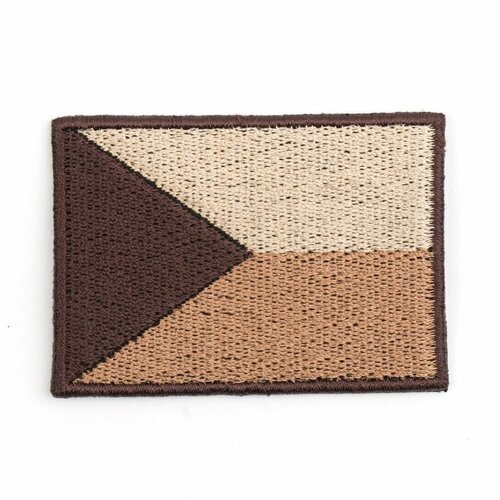 Nášivka  vlajka ČR pouštní  velká VELCRO