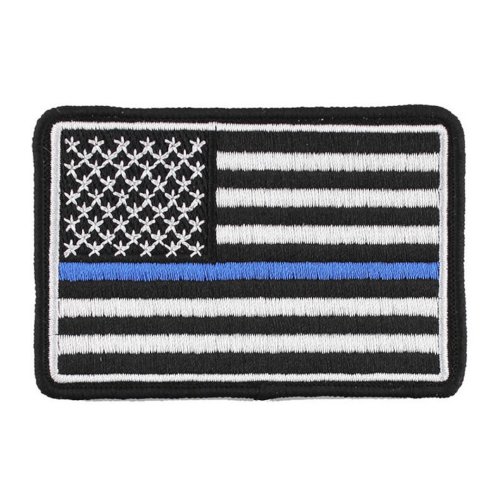 Nášivka vlajka USA blue line