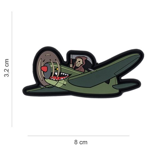 Nášivka WARHAWK WITH GRIM REAPER velcro 3D PVC