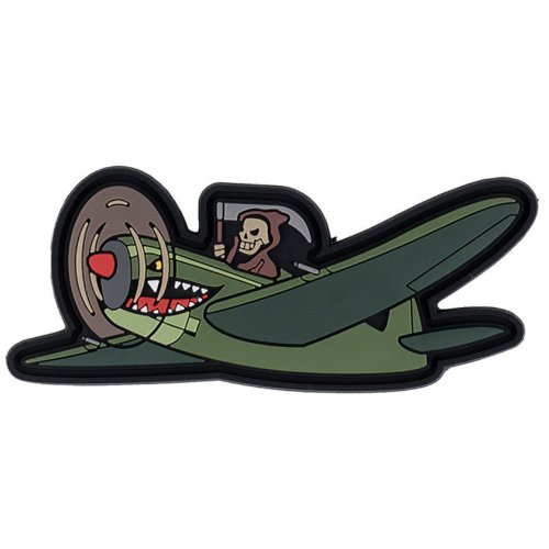 Nášivka WARHAWK WITH GRIM REAPER velcro 3D PVC