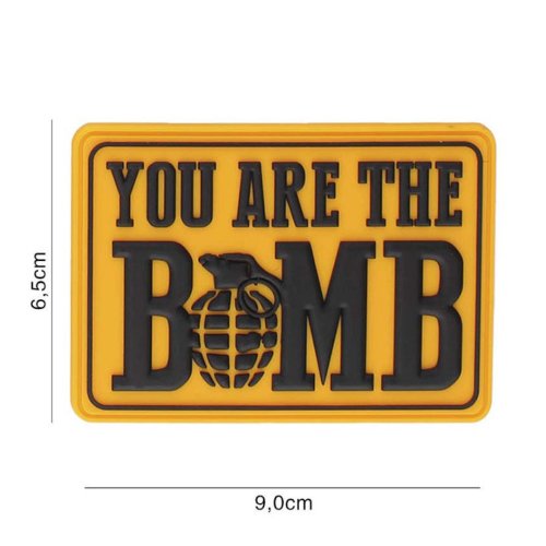 Nášivka YOU ARE THE BOMB velcro 3D PVC