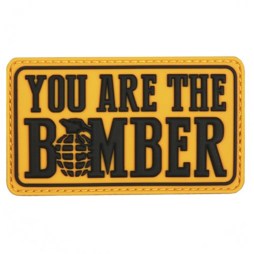 Nášivka YOU ARE THE BOMBER velcro 3D PVC