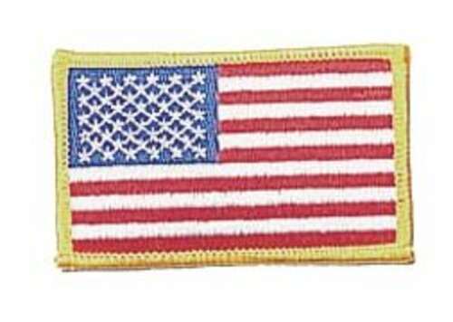 Vyšívaná vlajka - USA barevná - nažehlovací - 75x50mm