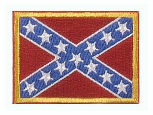 Vyšívaná vlajka - Konfederace - nažehlovací