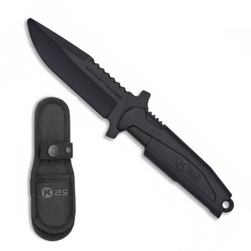 Nůž cvičný tréninkový černý s pouzdrem