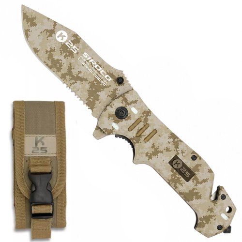 Nůž zavírací K25 SIROCO camo desert