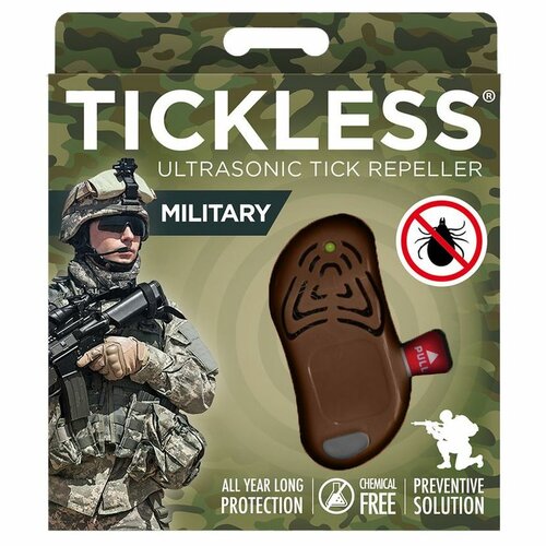 Odpuzovač klíšťat ultrazvukový TICKLESS MILITARY hnědý