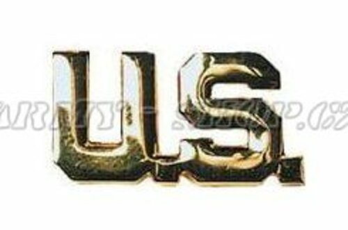 Odznak US - nápis - zlatý