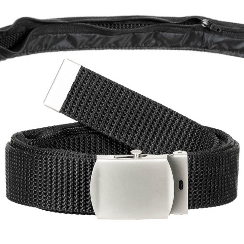 Opasek se skrytou kapsou 32 mm ČERNÝ 