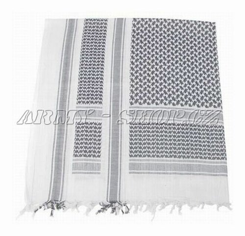 Palestinský šátek černobílý TENKÝ