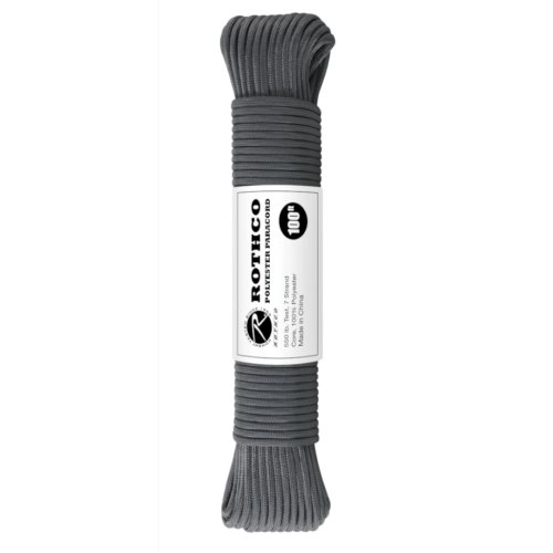 PARACORD 550-Lb 30m-4mm ROTHCO ŠEDÁ