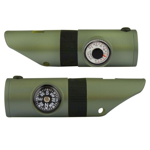 Taktická píšťalka 7v1 Oliv