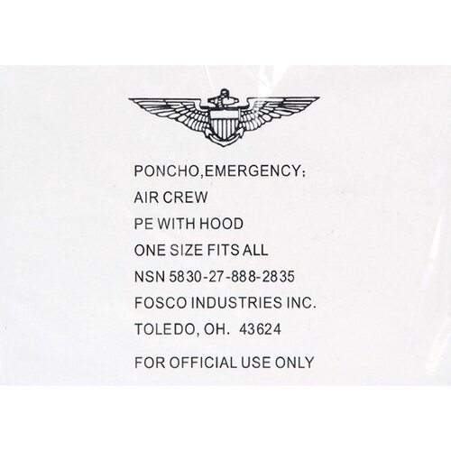 Poncho EMERGENCY AIR CREW