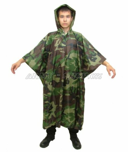 Pončo  JEEP  - woodland