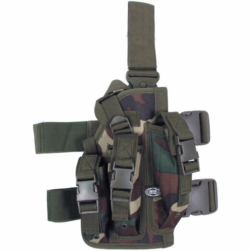 Pouzdro pistolové STEHENNÍ  PROFI  - Woodland