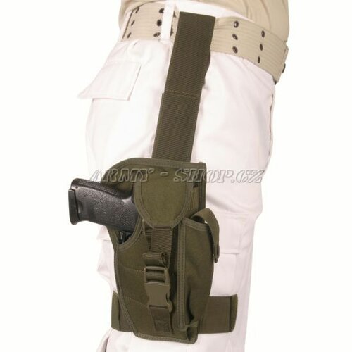 Pouzdro pistolové STEHENNÍ  MS BW  - Olivové