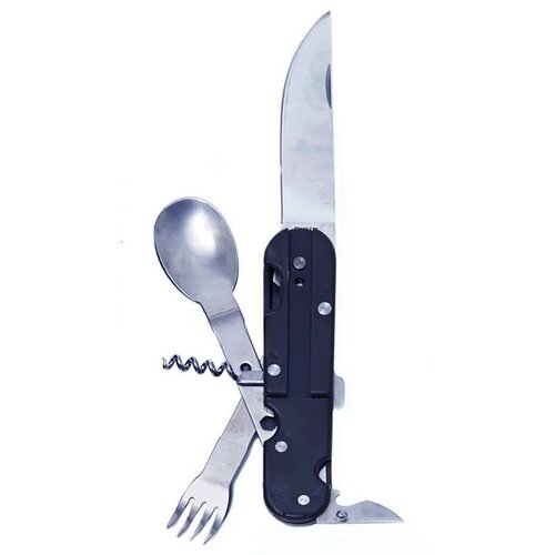 Příbor ARMY skládací 5v1 černý