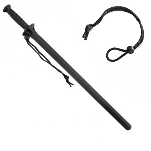 Přímý policejní obušek se štítem 78 cm – s poutkem