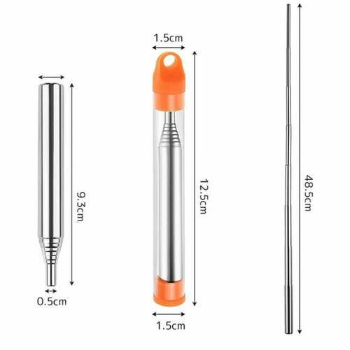Teleskopická trubice k rozfoukání ohně