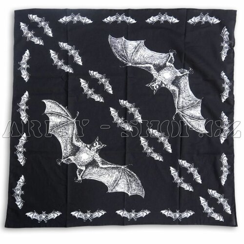 Šátek s potiskem NETOPÝR