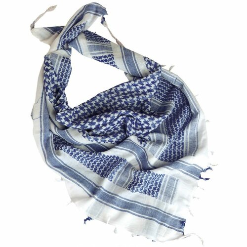 Palestinský šátek  bílomodrý