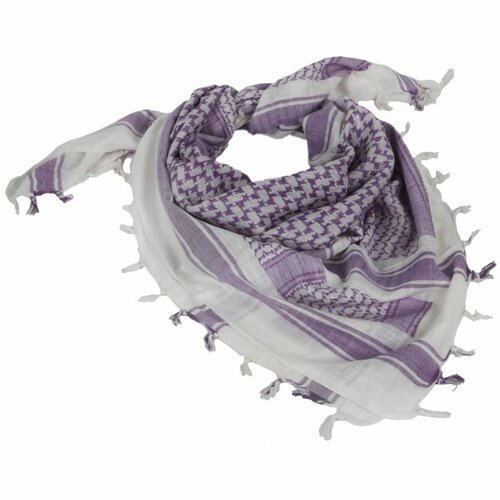Palestinský šátek  bílofialový 
