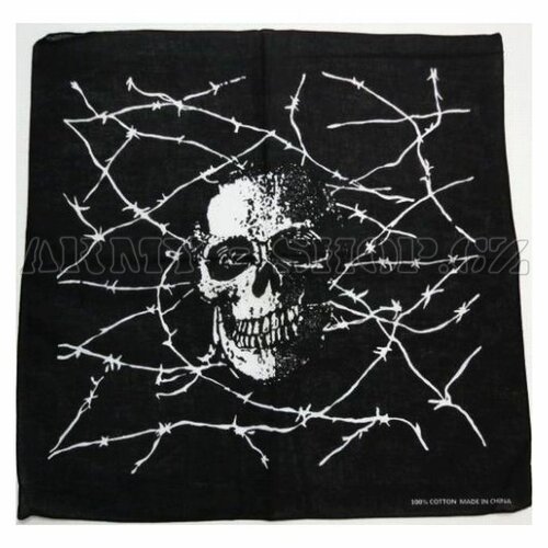 Šátek MAXI s lebkou