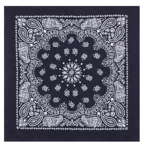 Šátek Trainmen Paisley 68x68cm MODRÝ