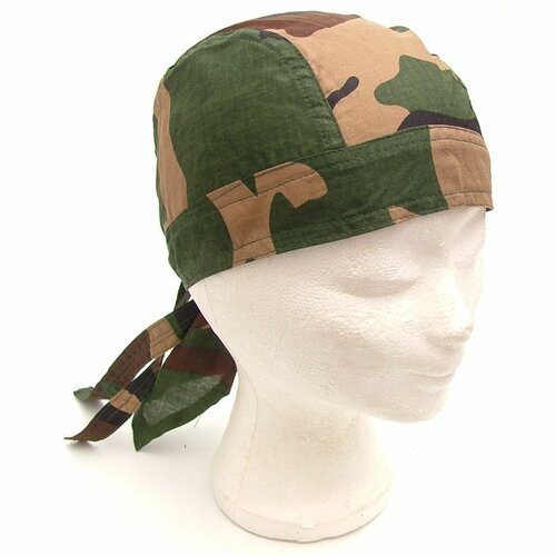 Šátek na hlavu potisk WOODLAND