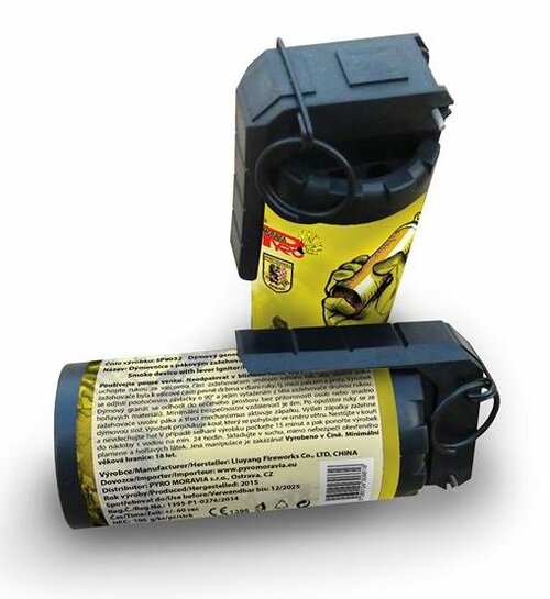 Dýmový granát PZ žlutý