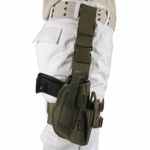 Pouzdro pistolové STEHENNÍ  KLASIC  Olivové