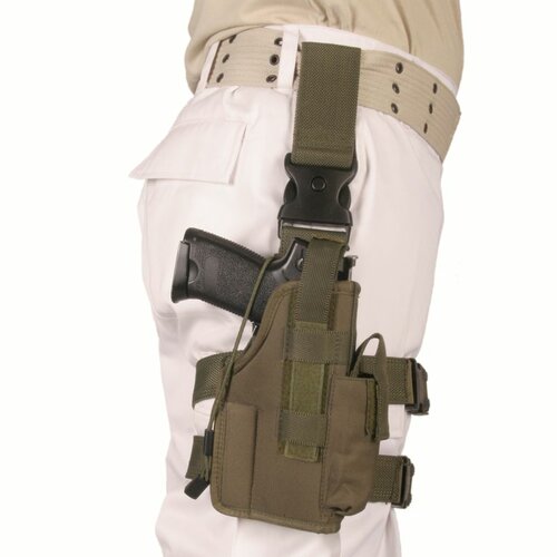 Pouzdro pistolové STEHENNÍ  NATO  - Olivové