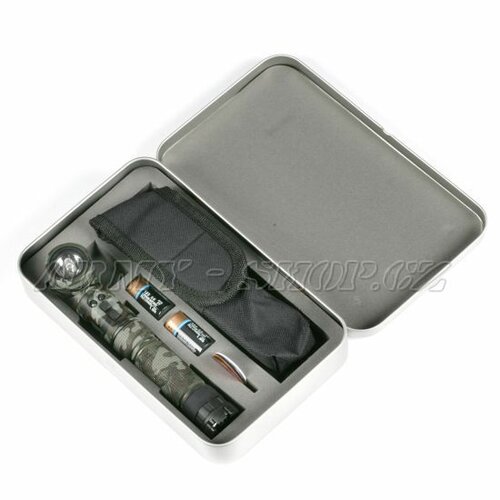 Svítilna fajfka TACTICAL - xenon/led - woodland