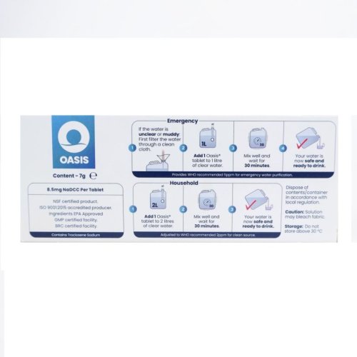 Tablety pro čištění vody OASIS 