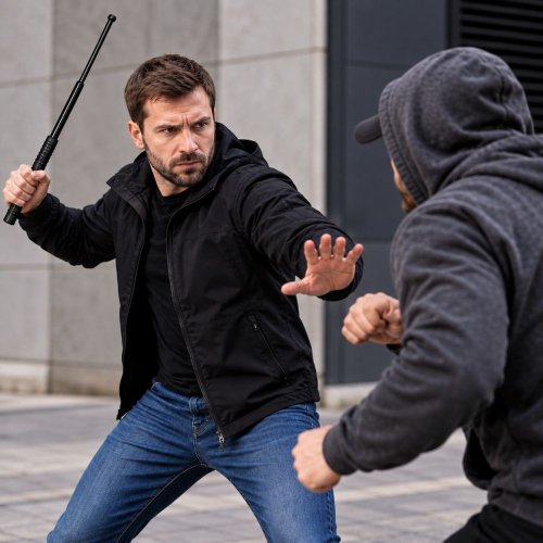 Teleskopický Obušek ESP Černá rukojeť NEKALENÝ ČERNĚNÝ