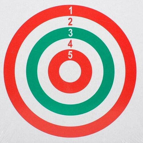 Terč pro vzduchovku barevný 14x14cm 10ks