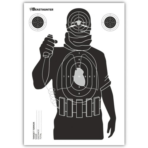 Terč silueta TERORISTA Beast Hunter 10ks