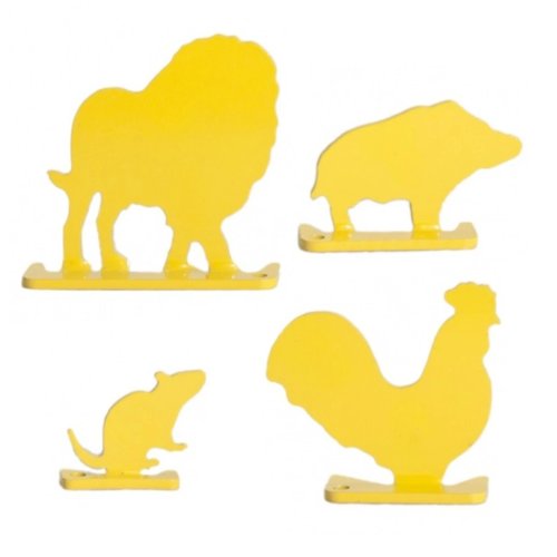 Terče Beast Hunter kovová zvířata 4ks