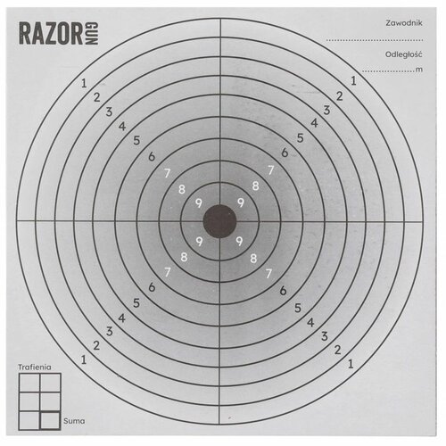 Terče pro vzduchovku RAZOR GUN 14x14cm 100ks
