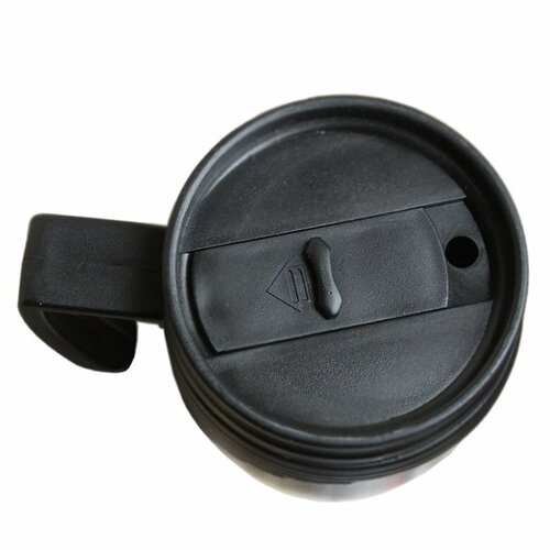 Termohrnek s plastovým držadlem a pokličkou - 400 ml